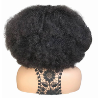 Perruque Lace Frontale 4*4 LIWANGLONG HAIR XSX-125 à Densité Maximale, Dentelle Transparente, Afro Kinky Curly, Sans Colle, Cheveux Mélangés – Vente en Gros