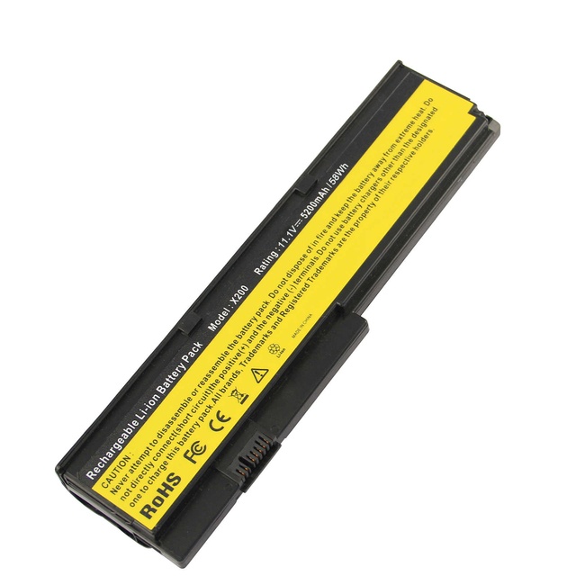 For Lenovo IBM ThinkPad X200 X200S X201 Hot Sale 5200mAh Laptop Battery for IBM ThinkPad