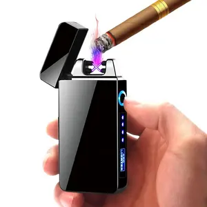 JOFI Pria Hadiah USB Electric Lighter Encendedor Electr Elektronik Isi Ulang Korek Api ARC Flameless Windproof Lighter