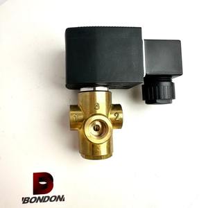 Vanne solénoïde électrique à trois voies BONDON, nouvelle construction en laiton, options de connexion multiples (une entrée, deux sorties) pour l'eau - Product Image 1