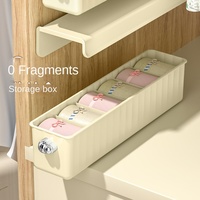 Vente en gros de boîte de rangement pliable pour placard, penderie murale en plastique, support de rangement pour chambre à coucher, chaussettes, outils de cuisine