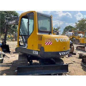 Prix bas, prêt à l'emploi, d'occasion, original, VOLVO EC55D hydraulique, VOLVO 55 excavatrice, excavatrice sur chenilles d'occasion, pelle à vendre - Product Image 2