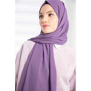 Lavender Crepe <b>Shawl</b> Luxury <b>Ethnic</b> Jersey Fabric Glitter Printing Pattern for Spring Summer Winter Lady's Arab Hijab - Product Image 5