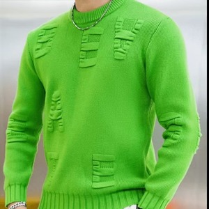 Sudadera holgada antiarrugas para hombre con cuello redondo, prendas de vestir para invierno, decoración con estampado de letras tridimensionales - Product Image 6