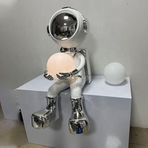 <span class=keywords><strong>2023</strong></span> NUOVO Statua di Astronauta Personalizzata OEM, Grande Scultura Paesaggistica Professionale in Fibra di Vetro Cromata per Vendita all'Ingrosso - Product Image 1