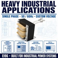 Transformateur de contrôle basse tension monophasé 10 kVA, sortie 220 V, EI96, transformateur d'isolement industriel basse fréquence
