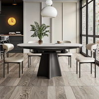 2025 Modern Design Slate Esstisch mit drehbaren Klappstühlen für kleine Wohnungen für das Wohnzimmer zu Hause