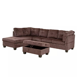 Best Selling Sectional <strong>Velvet</strong> <strong>Air</strong> Leather <strong>Sofa</strong> <strong>Bed</strong> <strong>With</strong> Armchair Living Room <strong>Sofa</strong> - Product Image 3