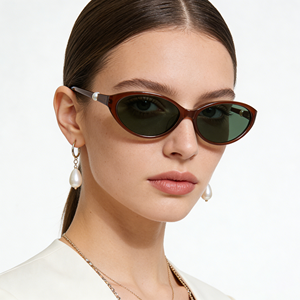 Gafas <span class=keywords><strong>de</strong></span> Sol <span class=keywords><strong>de</strong></span> Acetato <span class=keywords><strong>de</strong></span> Lujo Premium con Diseño <span class=keywords><strong>de</strong></span> Ojo <span class=keywords><strong>de</strong></span> Gato para Mujer, Elegantes con Perlas y Joyas, Logotipo Personalizado, Producción a Medida, Gafas <span class=keywords><strong>de</strong></span> Diseñador - Product Image 1