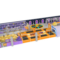 Parc de trampolines intérieur Shelldihappy, aire de jeux, mur d'escalade, certifié CE pour usage commercial, capacité supérieure à 500 kg, plus de 10 ans d'expérience