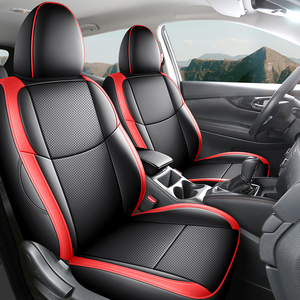 Pour Nissan <span class=keywords><strong>Qashqai</strong></span> J10 J11 Dualis Rogue Sport 5 places, housses de siège sur mesure, accessoires de voiture, cuir Nappa, couverture complète - Product Image 1
