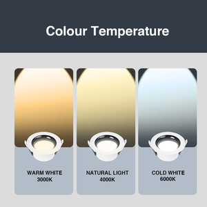 Universal Input LED Downlight Embedded Recessed Spotlight for Household Living Room Indoor <b>Ceiling</b> <b>Lighting</b> - Product Image 4