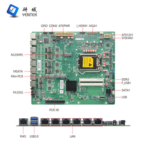 Carte mère industrielle pare-feu avec 6 ports LAN, B75 LGA1155 I3 I5 I7, 2 DDR3 MSATA, Win10/Linux, HD VGA - Product Image 3