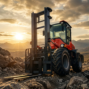 מלגזה שטח קשה <span class=keywords><strong>5</strong></span> טון איכותית עם תקן CE ו-EPA, ציוד טיפול בשטח קשה, מלגזה לעבודה כבדה לסדנה - Product Image 4