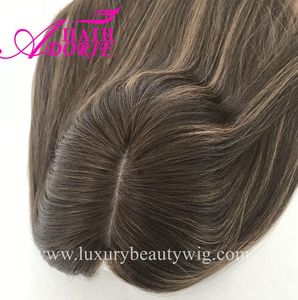 LX147 Grossiste Perruque juive en <span class=keywords><strong>cheveux</strong></span> humains brésiliens blonds ondulés non traités, base en soie, topper kippa, <span class=keywords><strong>chute</strong></span> - Product Image 3