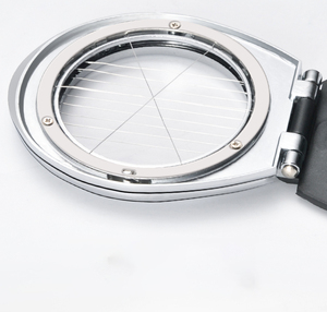 Vente en gros Syh263 Coupe-légumes 2-en-1 en acier inoxydable, Gadgets de cuisine, Outils de découpe manuels multifonctionnels pour fraises et cerises - Product Image 4