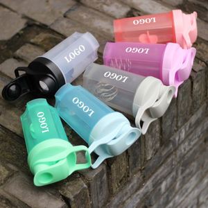 Promotional 17oz 500ml BPA-Free Custom <b>Shaker</b> <b>Bottles</b> With Logo and Measurement Lines for Business Giveaways - Product Image 2