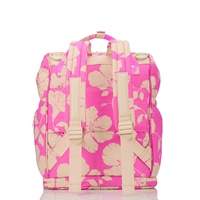 Sac à dos de voyage personnalisé en nylon Ripstop avec impression hawaïenne de fleurs d'hibiscus, fermeture éclair, imperméable, compartiment à chaussures