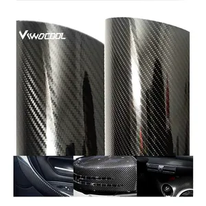 viwocool彩色汽车装饰膜5D 4D 3D碳纤维包裹乙烯基