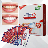 2 tiras blanqueadoras de dientes avanzadas por bolsa, sin peróxido, de fabricantes, para blanqueamiento dental.