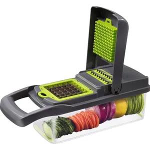 AMZ Hot Sale Küchen werkzeug Multifunktion aler Shred ded Slicer Manueller Gemüse-Twister-Chopper-Cutter