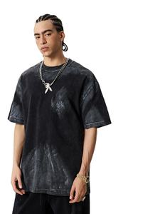 メンズ オーバーサイズ カスタム <span class=keywords><strong>T</strong></span>シャツ 260g ウォッシュド 無地 ソフトコットン カジュアル ルーズフィット <span class=keywords><strong>T</strong></span>シャツ - Product Image 1