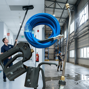 Fabriqué en Chine, aspirateur pour <span class=keywords><strong>nettoyage</strong></span> de gouttières, <span class=keywords><strong>perche</strong></span> télescopique en fibre de carbone alimentée en eau - Product Image 6