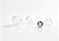 Flacon diffuseur de parfum en verre transparent de luxe, 100ml, 110ml, 150ml, 200ml, avec texture gaufrée, vide, pour arômes et parfums