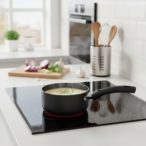 PIXEL Chef <b>Saucepan</b> 16x8cm in pressed aluminum with ergonomic handle - Product Image 3