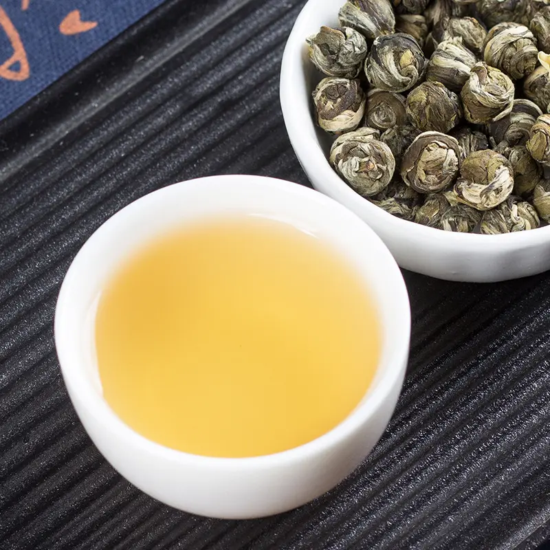 चीनी जैस्मीन हरी चाय जैस्मीन मोती कार्बनिक ड्रैगन मोती फूल चाय
