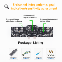 Modules de détection photoélectriques numériques à 5 canaux pour suivi de ligne, capteur de niveaux de gris, électronique intelligente