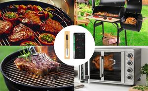 275ft kabelloses Fleisch thermometer, Smart Cooking Thermostat Digitales drahtloses Lebensmittel thermometer für Grill geräte Benutzer definierte Küchen sonde - Product Image 2