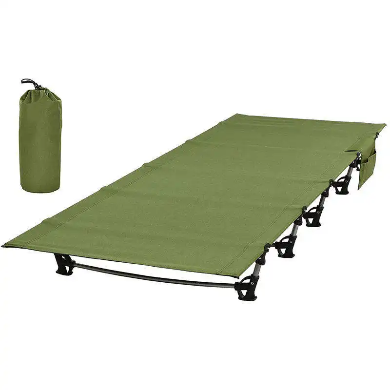 Aluminium Ultralicht Outdoor Kampeerbed Slapen Camping Opklapbed