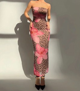 <span class=keywords><strong>Robe</strong></span> <span class=keywords><strong>Longue</strong></span> Maxi Sexy Élégante d'Été Vintage pour Femmes, Décontractée et Ajustée, <span class=keywords><strong>Robe</strong></span> de Soirée sans Manches à Volants - Product Image 4