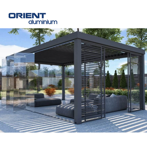 عريشة خارجية مقاومة للماء من الألومنيوم ، عريشة بمحركات ، مظلة خارجية ، شرفة 3x x x x x 6m ، تظليل العريشة المناخية الحيوية - Product Image 6