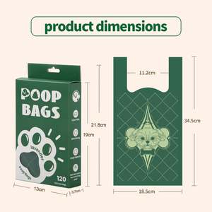 Bolsas para excremento de perro Spot Supply con asas, fáciles de atar, biodegradables, extra gruesas, a prueba de fugas, 120 bolsas con asas - Product Image 2