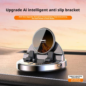 Soporte para Teléfono con <span class=keywords><strong>Carga</strong></span> Inalámbrica Rápida de 15W para el Tablero del Automóvil, 360 °   Soporte giratorio manos libres, universal para teléfonos inteligentes iPhone y Android - Product Image 1