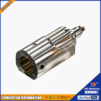Composants de boîtier d'union rotative de précision CNC en acier inoxydable, pièces usinées 5 axes pour systèmes de transfert de fluides