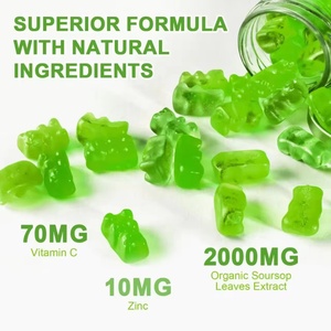 Gomitas de Guanábana con Etiqueta Privada OEM, Suplemento Dietético Orgánico para Adultos, Antioxidante, No Apto para Mujeres Embarazadas - Product Image 2