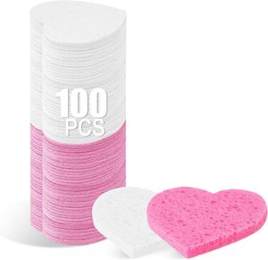 60pcs Compressed Facial <b>Sponge</b>: Facial Cleansing Pads <b>Natural</b> Cleaning Spa <b>Sponges</b> For Exfoliating Makeup Removal Washing - Product Image 4