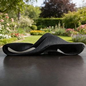 Silla de Madera con Forma de Ola Y518 Personalizable y de Fácil Cuidado, Asientos para Áreas Públicas, Sala de Espera de Aeropuerto, Banco de Madera Resistente - Product Image 3