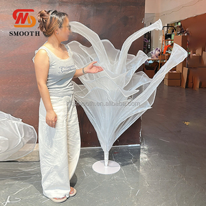 SMOOTH Customized Luxury Organza Giant Silk <b>Flower</b> Table Centerpieces Handmade <b>Artificial</b> <b>Flower</b> for Wedding Banquet - Product Image 3