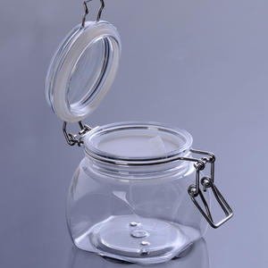 Faible QUANTITÉ MINIMALE DE COMMANDE clair 350ml rond en plastique <span class=keywords><strong>kiner</strong></span> pot pour sel de bain beurre pour le corps du visage boue - Product Image 4