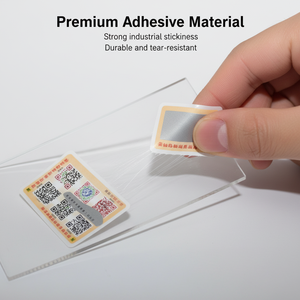 Best-selling customised tamper-proof, anti-counterfeit, <b>waterproof</b> plastic seal <b>labels</b> for void warranty stickers - Product Image 3