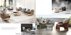 Novo Conjunto de Sofás de Teak para Exterior 2026, Moderno e Impermeável, Móveis de Madeira Sólida com Almofadas - Product Image 6