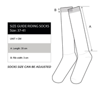 Chaussettes d'équitation de haute qualité, chaussettes d'équitation personnalisées, chaussettes en tricot d'automne épaisses, service OEM