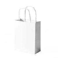 Wholesale White Color Gift Paper Bag Chinese Manufacturer's Paperboard Shoe Birthday Party Souvenirs Food Packaging Custom Logo