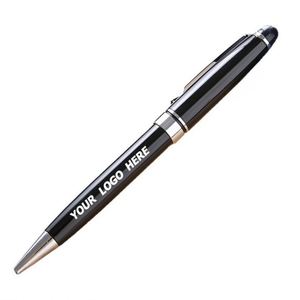 Bolígrafos de Metal Negro Premium - Grabado Personalizado para Regalos Empresariales y Promociones - Product Image 1