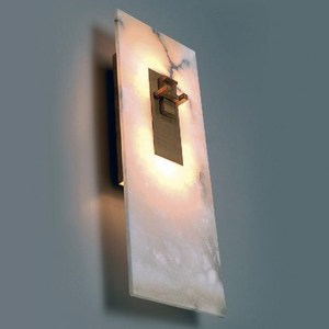 Lámpara de pared minimalista de jade natural, fuente de luz LED de 220V para sala de estar, dormitorio, entrada, pasillo moderno - Product Image 3