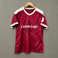 Maillot de football personnalisé avec logo, transfert thermocollant pour noms et numéros, impression sérigraphique, transfert plastisol pour vêtements
